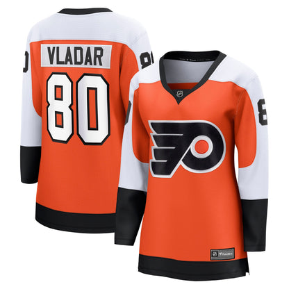 Women's Philadelphia Flyers Dan Vladar Fanatics Orange Home Breakaway Jersey