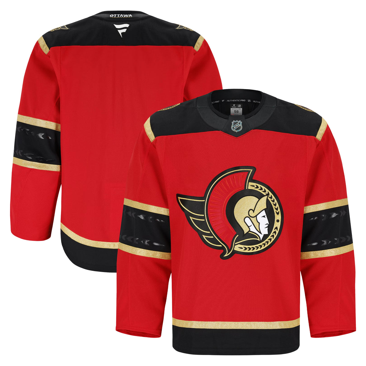 Men's Ottawa Senators Fanatics Red Alternate Authentic Pro Jersey