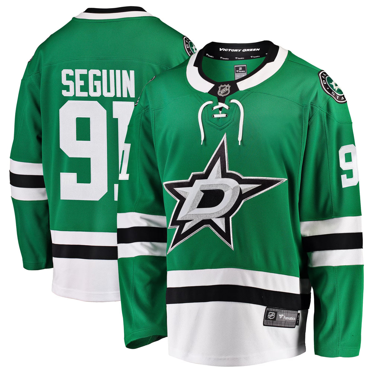 Men's Dallas Stars Tyler Seguin Fanatics Green Breakaway Player Jersey