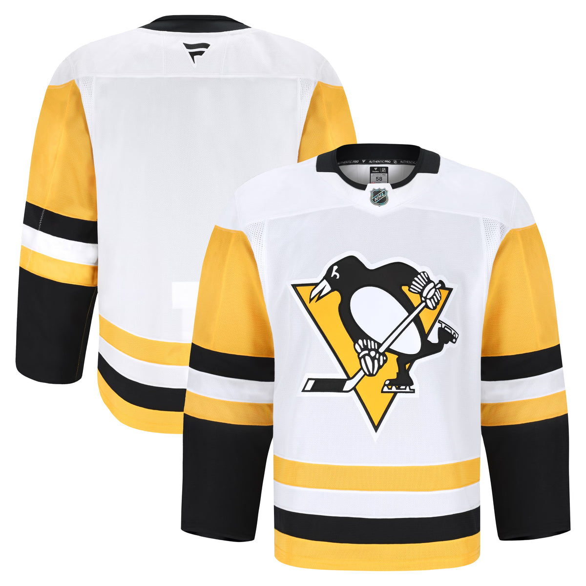 Men's Pittsburgh Penguins Fanatics White Away Authentic Pro Jersey
