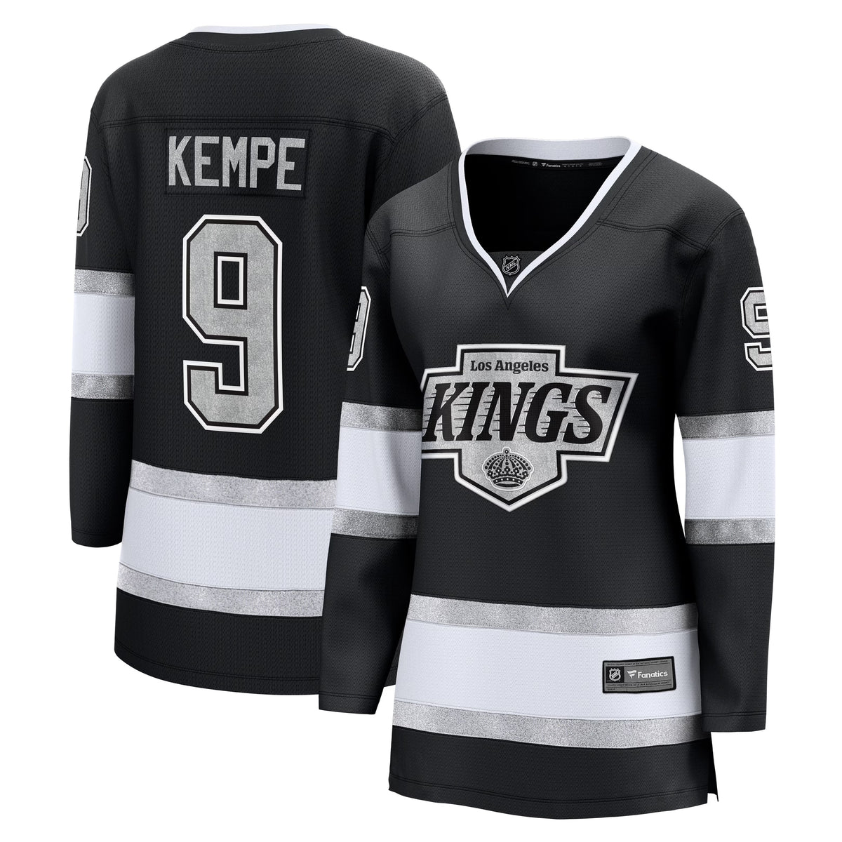 Women's Los Angeles Kings Adrian Kempe Fanatics Black Home Breakaway Player Jersey