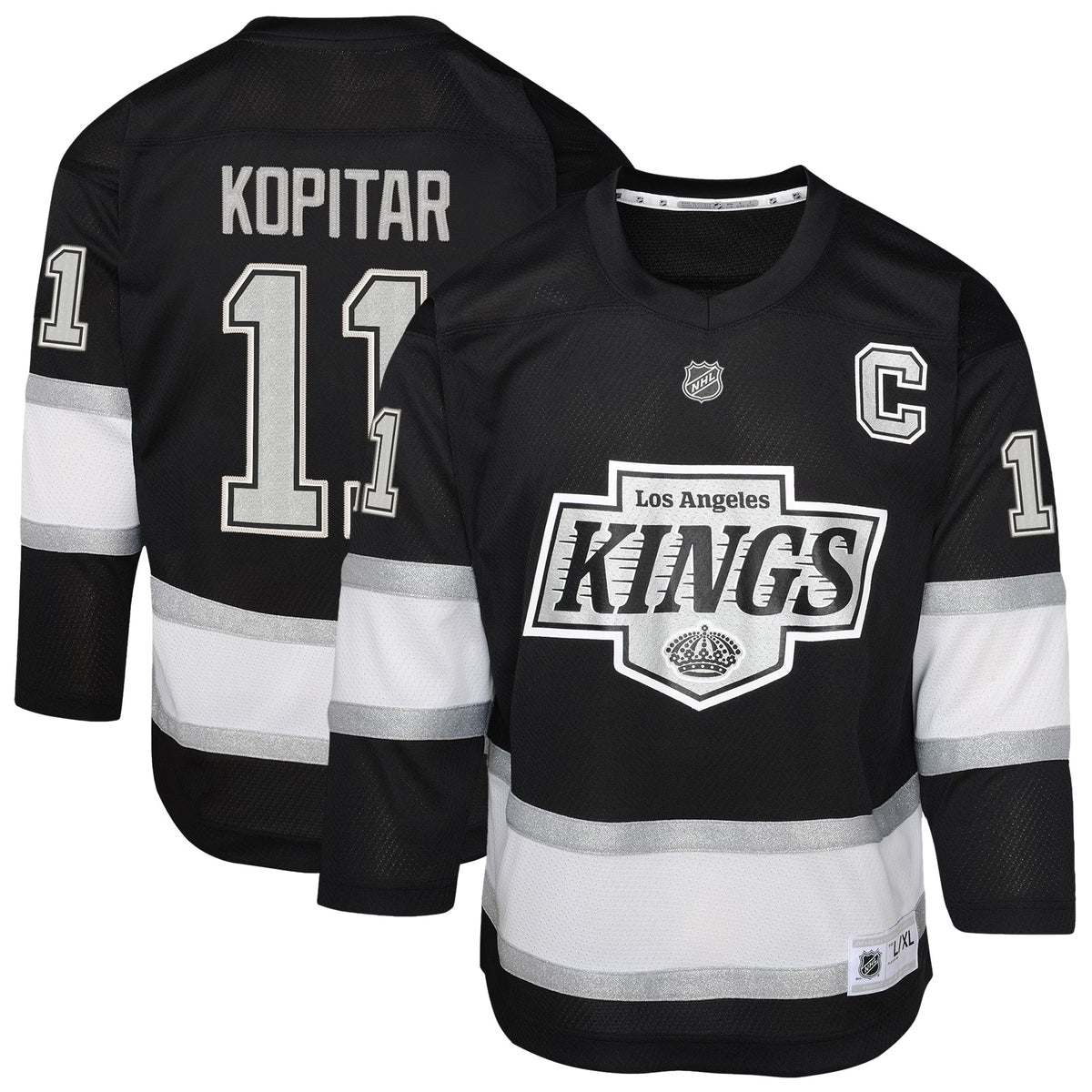 Youth Los Angeles Kings Anze Kopitar Black Replica Player Jersey