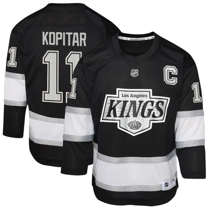 Youth Los Angeles Kings Anze Kopitar Black Replica Player Jersey