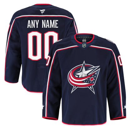 Men's Columbus Blue Jackets Fanatics Navy Home Authentic Pro Custom Jersey