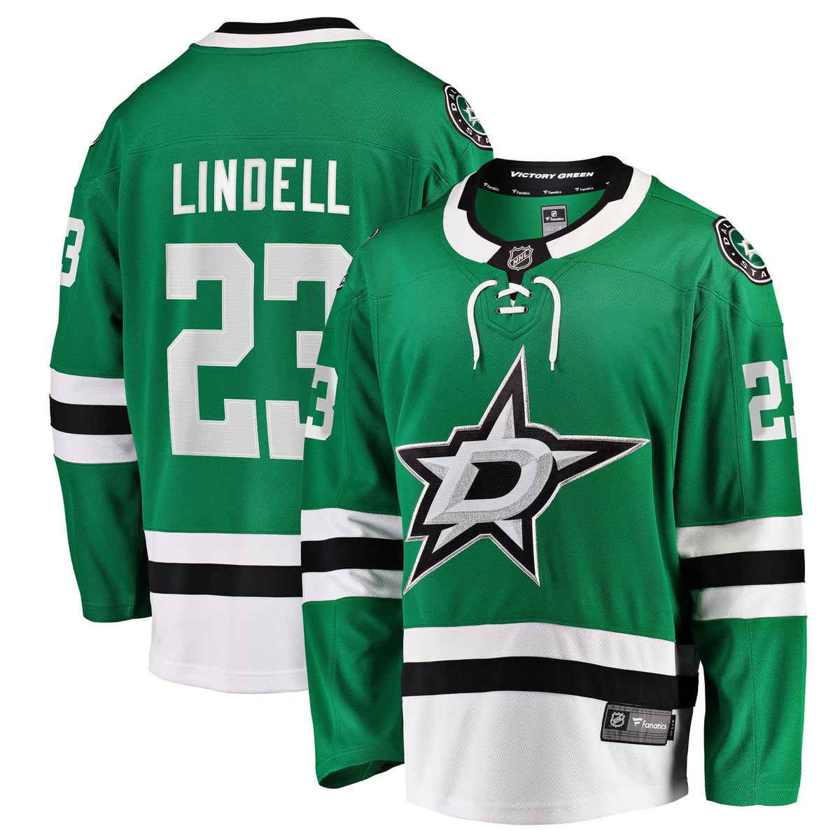 Men's Dallas Stars Esa Lindell Fanatics Kelly Green Breakaway Jersey