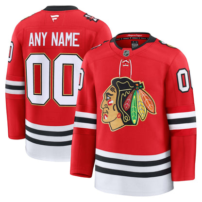 Men's Chicago Blackhawks Fanatics Red Centennial Premium Custom Jersey