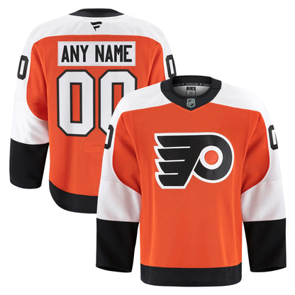 Men's Philadelphia Flyers Fanatics Orange Home Authentic Pro Custom Jersey