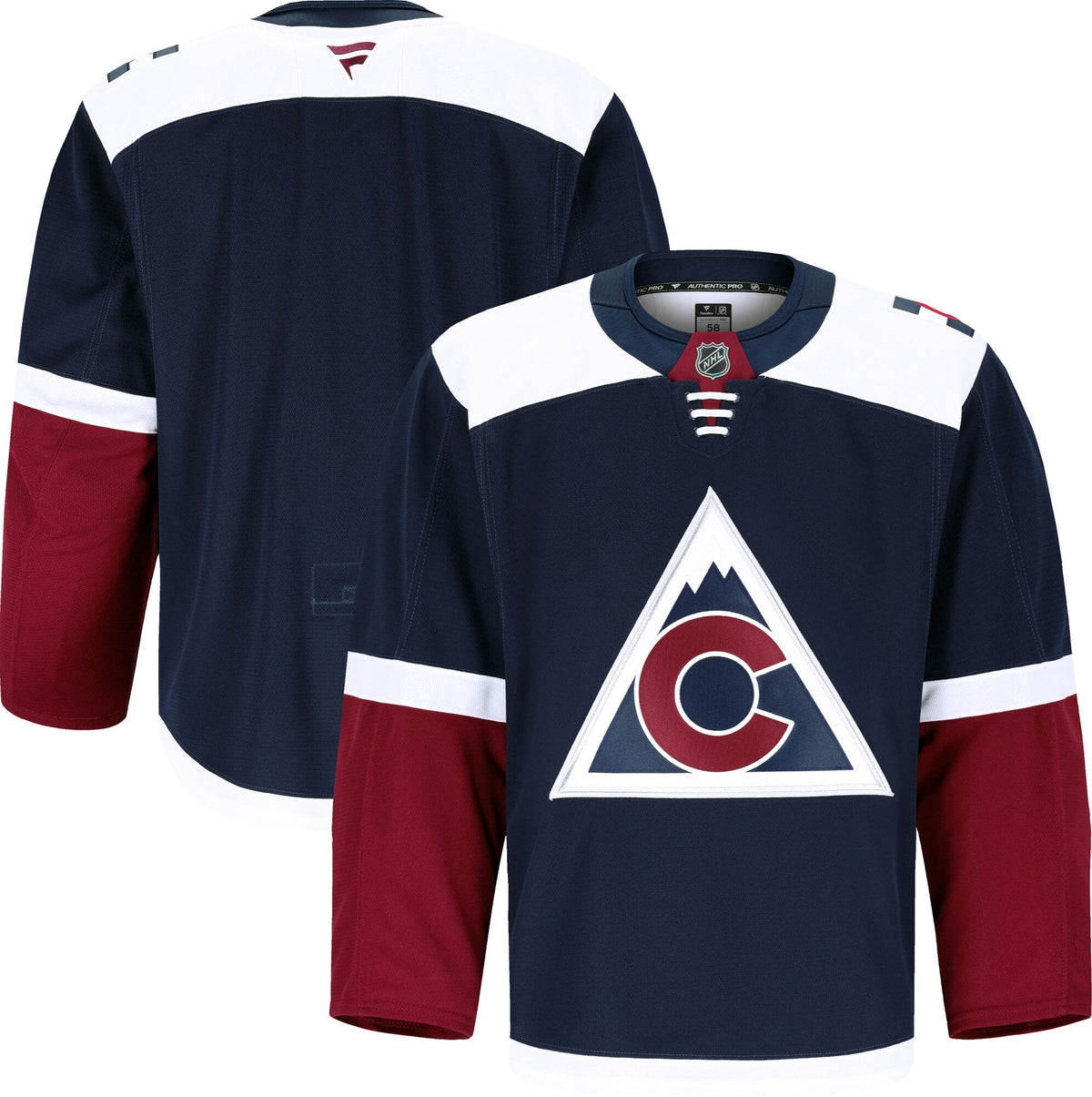Men's Colorado Avalanche Fanatics Navy Alternate Authentic Pro Jersey