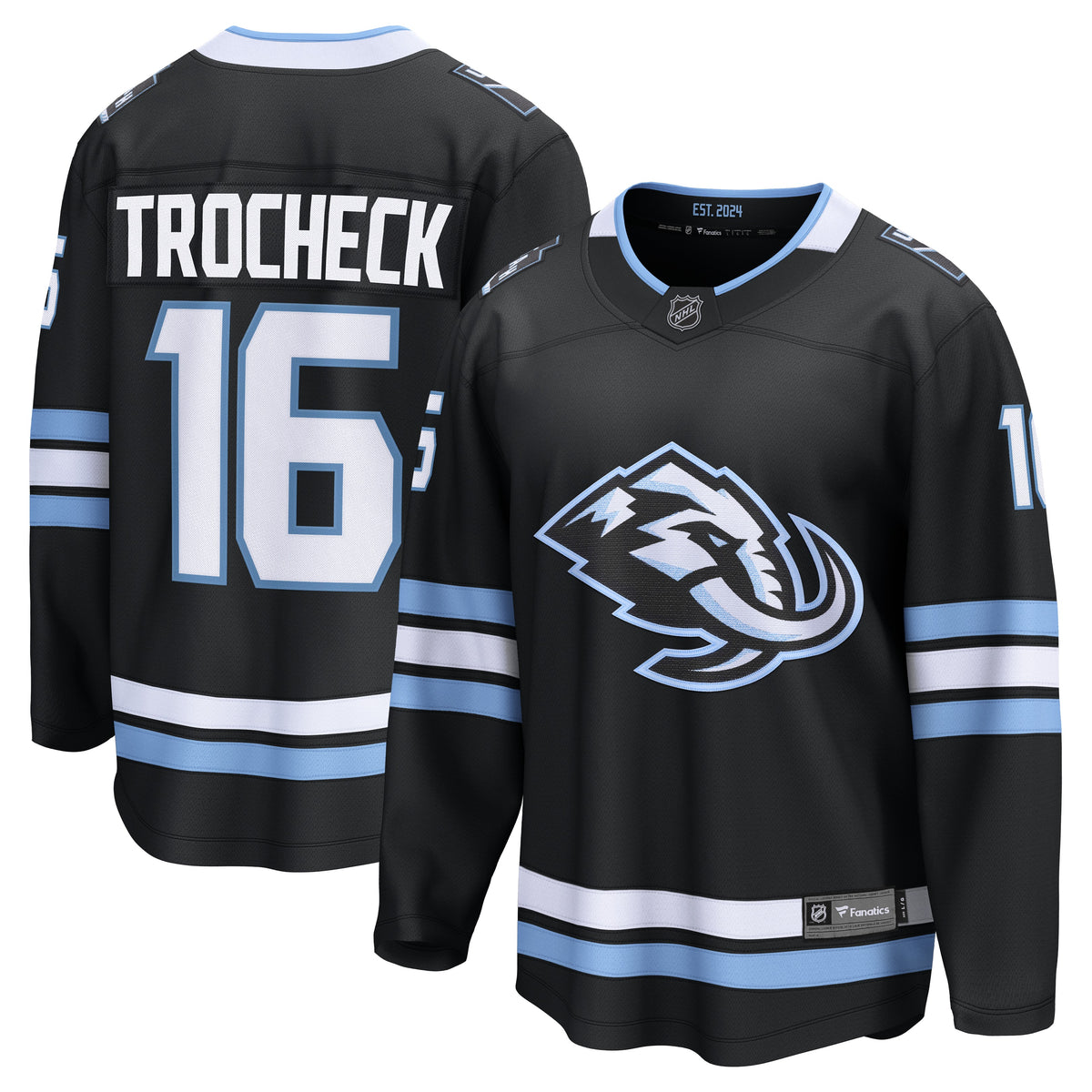 Men's Utah Mammoth Vincent Trocheck Fanatics Black Home Breakaway Jersey