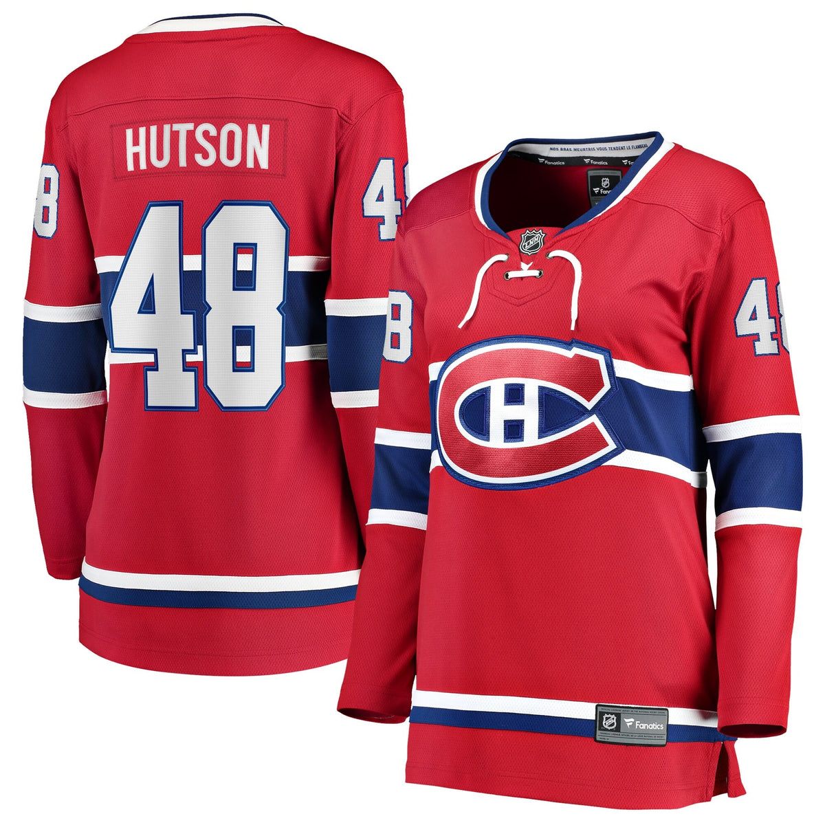 Women's Montreal Canadiens Lane Hutson Fanatics Red Home Breakaway Player Jersey