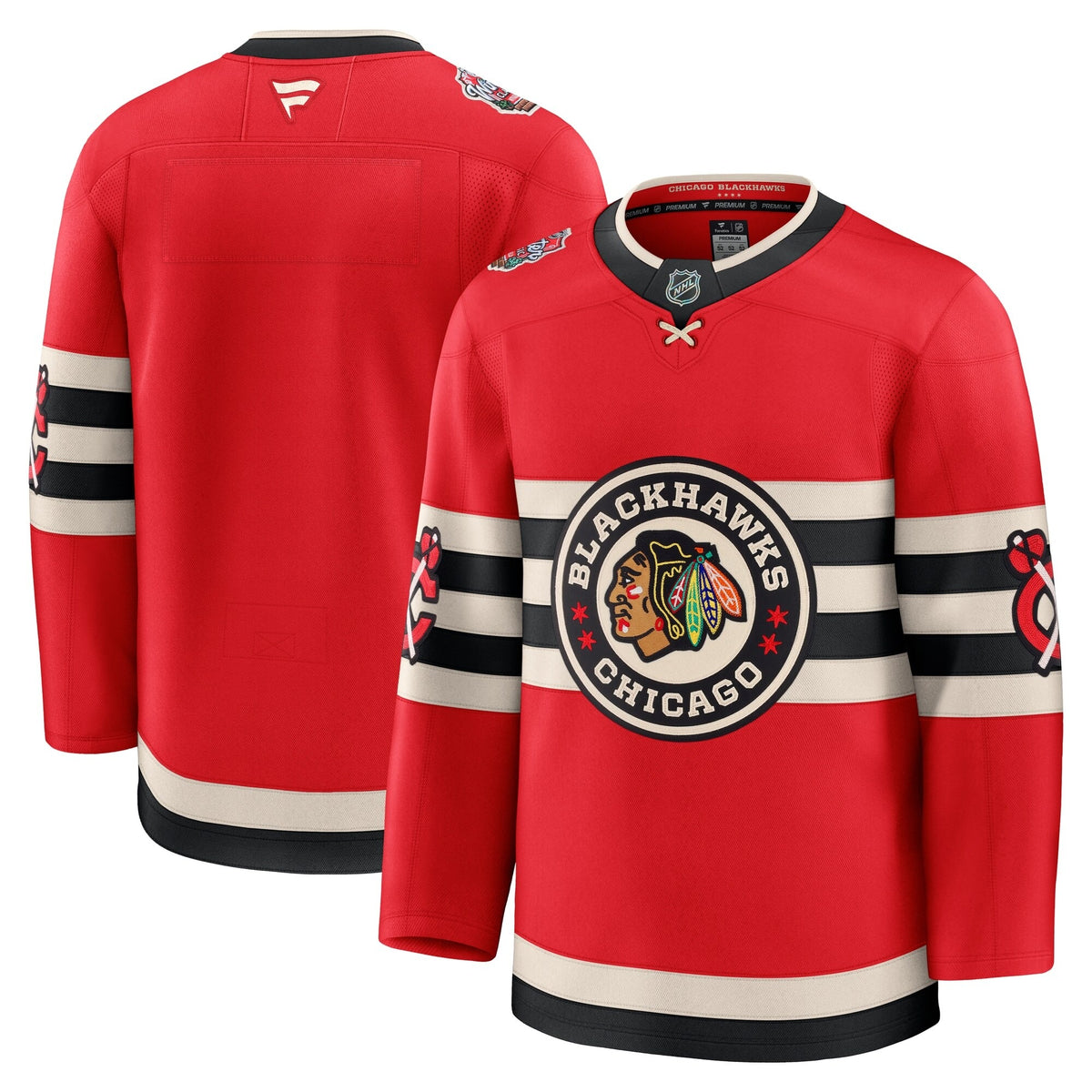 Men's Chicago Blackhawks Fanatics Red 2025 NHL Winter Classic Premium Jersey