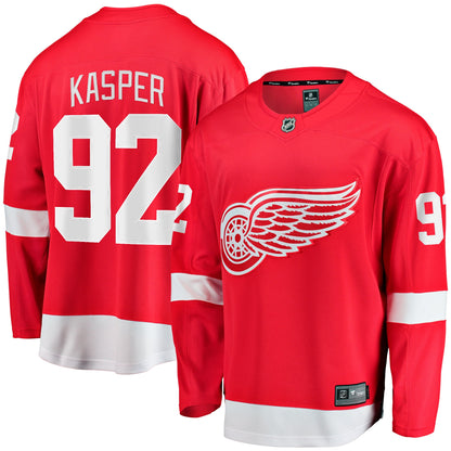 Men's Detroit Red Wings Marco Kasper Fanatics Red Home Breakaway Jersey
