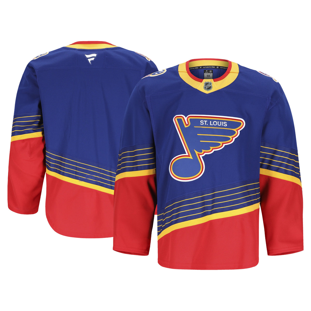 Men's St. Louis Blues Fanatics Blue Alternate 2 Authentic Pro Jersey