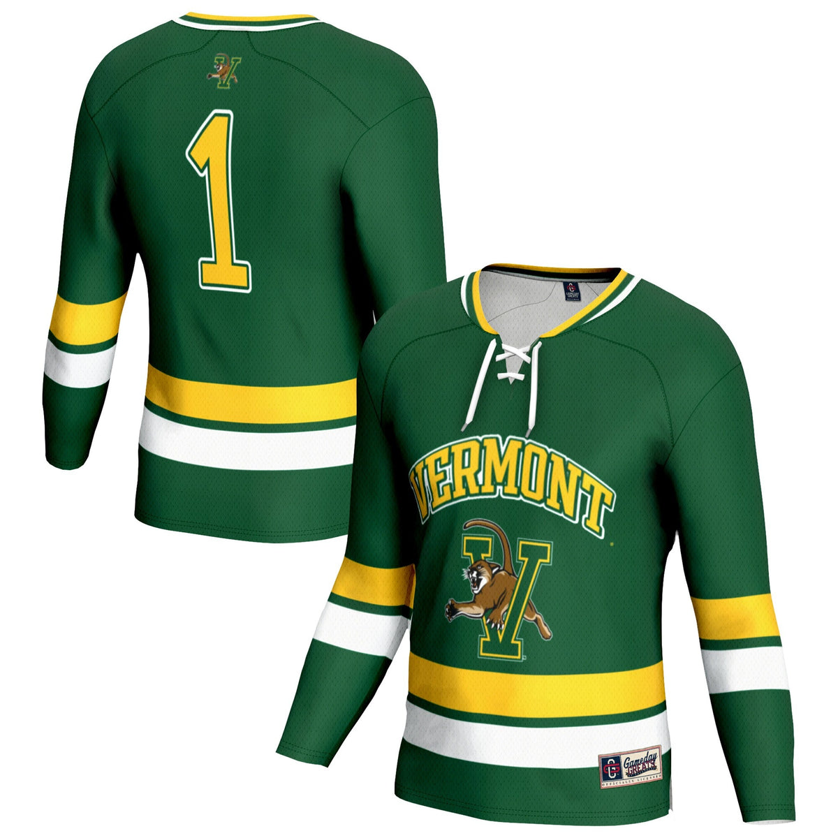 Youth Green Vermont Catamounts Lightweight Women's Hockey Team Fashion Jersey