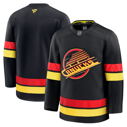 Men's Vancouver Canucks Fanatics Black Alternate Premium Jersey