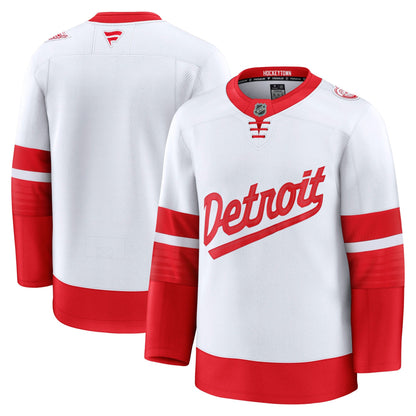 Men's Detroit Red Wings Fanatics White 2025 NHL Stadium Series Premium Jersey