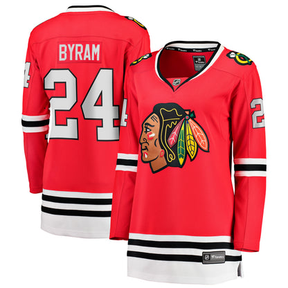 Women's Chicago Blackhawks Bowen Byram Fanatics Red Home Breakaway Jersey