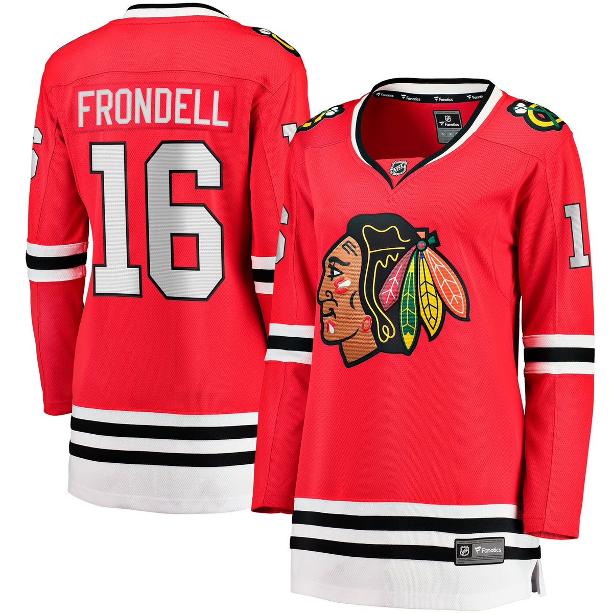 Women's Chicago Blackhawks Anton Frondell Fanatics Red Breakaway Jersey