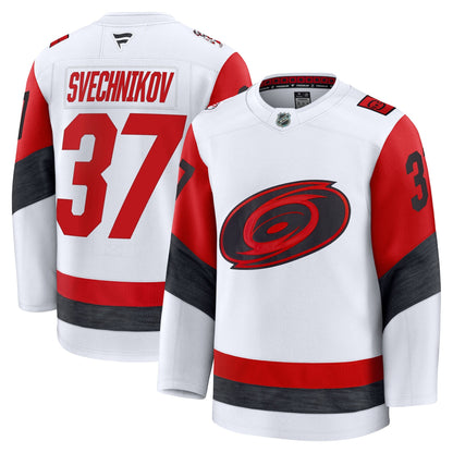 Men's Carolina Hurricanes Andrei Svechnikov Fanatics White Away Premium Jersey