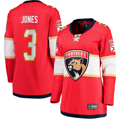 Women's Florida Panthers Seth Jones Fanatics Red Home Breakaway Player Jersey