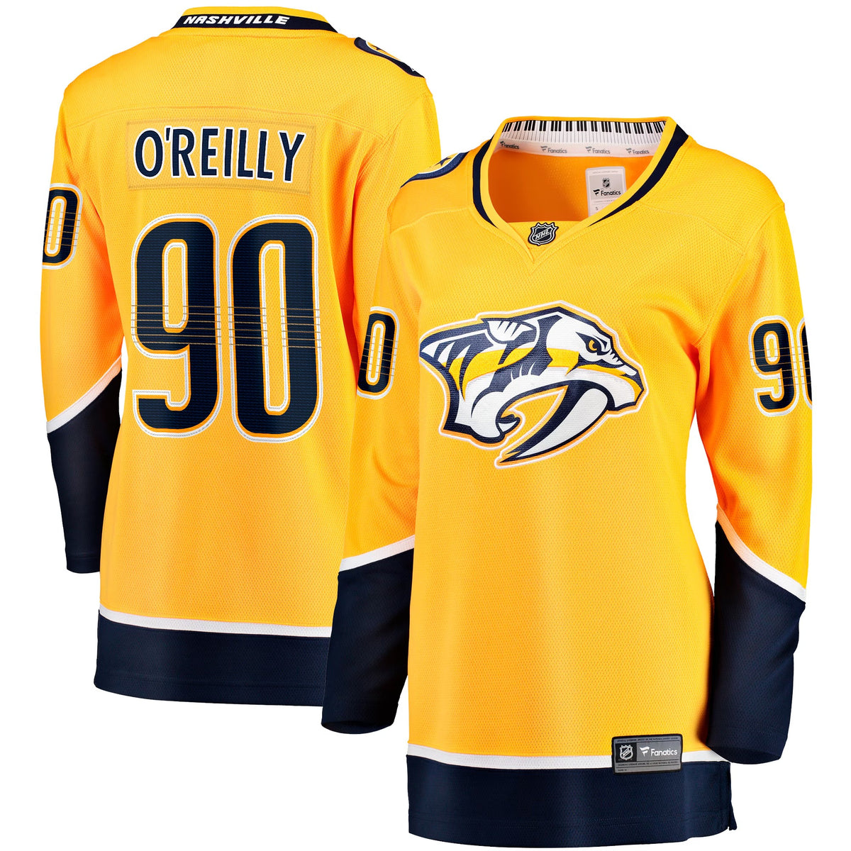 Women's Nashville Predators Ryan O&'Reilly Fanatics Gold Breakaway Jersey