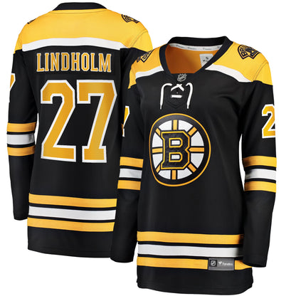 Women's Boston Bruins Hampus Lindholm Fanatics Black Home Breakaway Player Jersey (2)