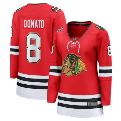 Women's Chicago Blackhawks Ryan Donato Fanatics Red Centennial Breakaway Player Jersey