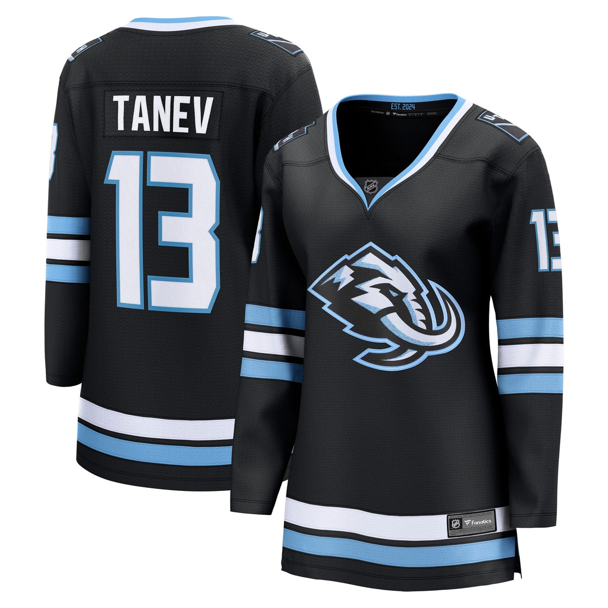 Women's Utah Mammoth Brandon Tanev Fanatics Black Home Breakaway Player Jersey
