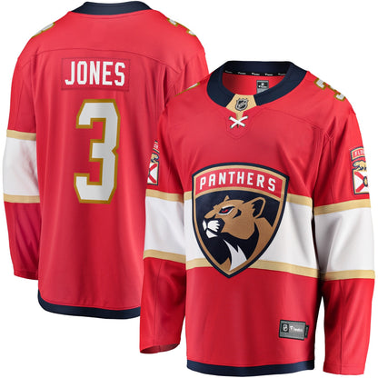 Men's Florida Panthers Seth Jones Fanatics Red Home Breakaway Jersey