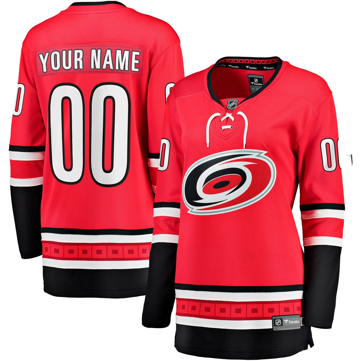 Women's Carolina Hurricanes Fanatics Red Alternate Breakaway Custom Jersey