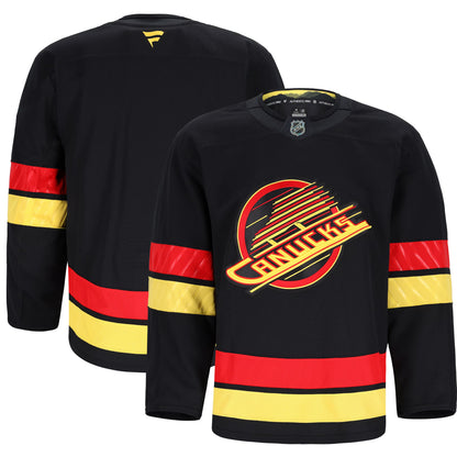 Men's Vancouver Canucks Fanatics Black Alternate Authentic Pro Jersey