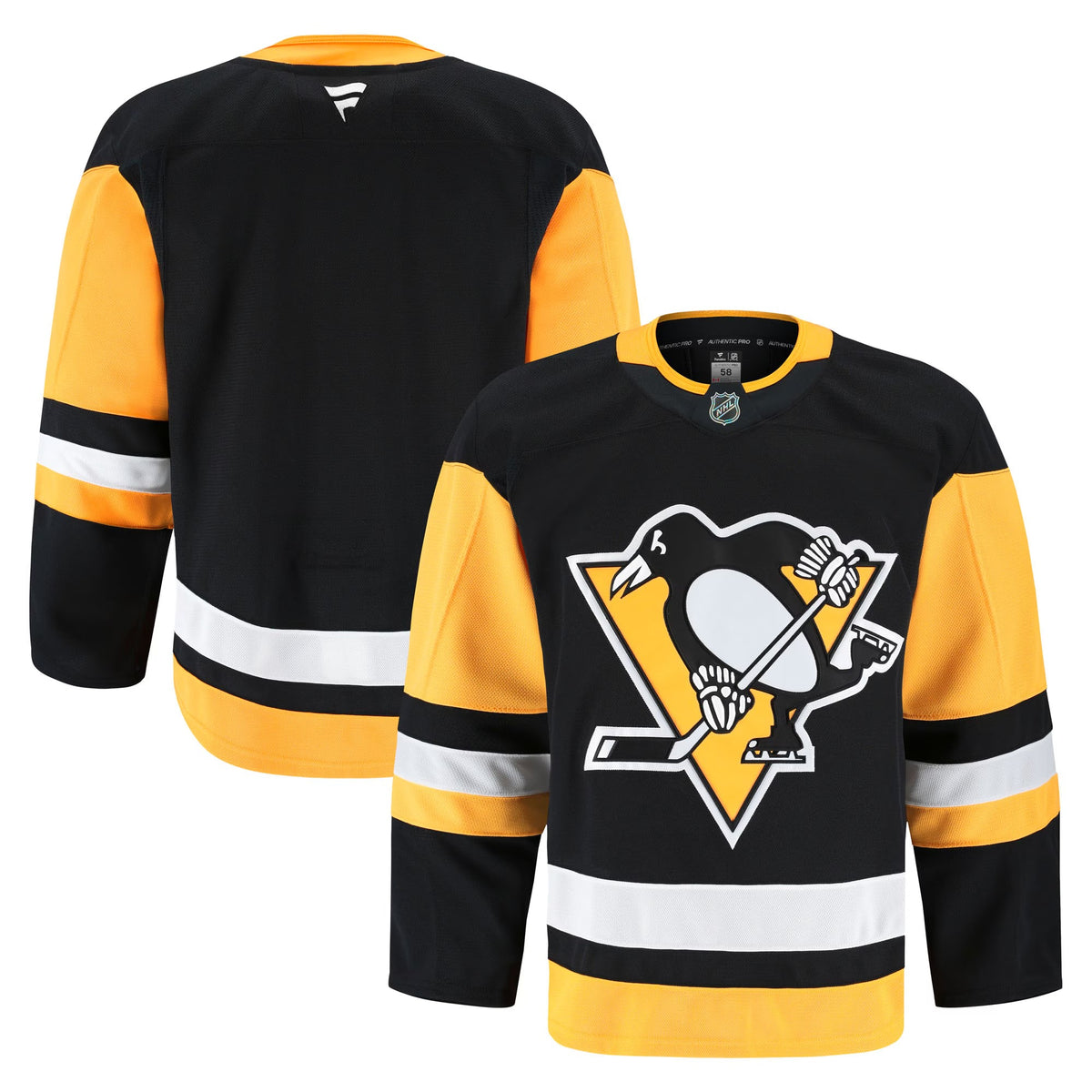 Men's Pittsburgh Penguins Fanatics Black Home Authentic Pro Jersey
