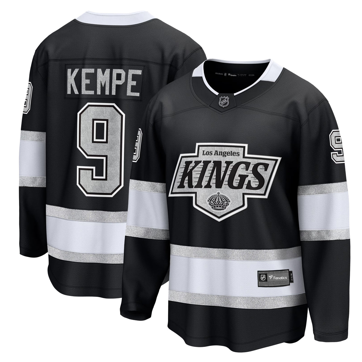 Men's Los Angeles Kings Adrian Kempe Fanatics Black Home Premier Breakaway Player Jersey