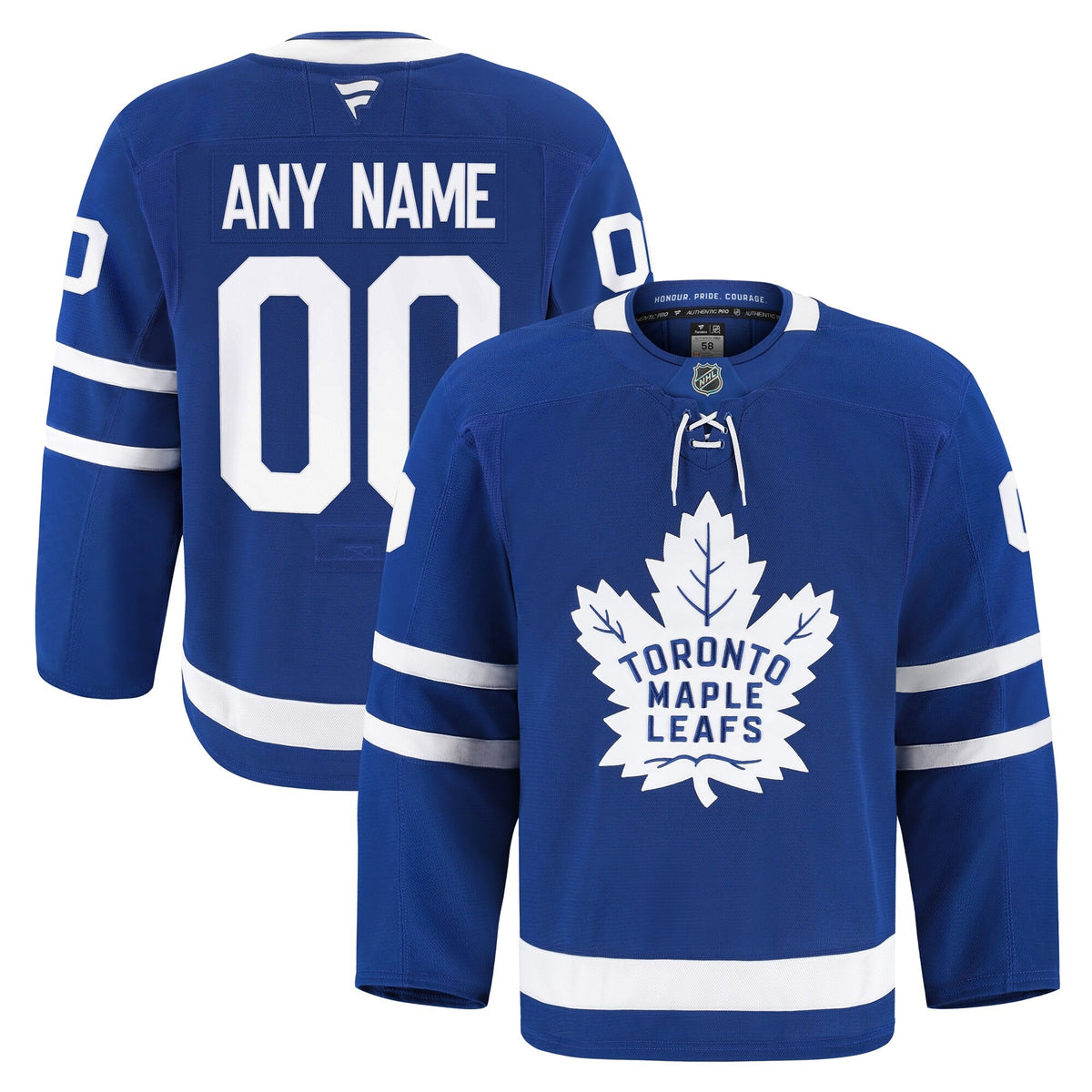 Men's Toronto Maple Leafs Fanatics Blue Home Authentic Pro Custom Jersey
