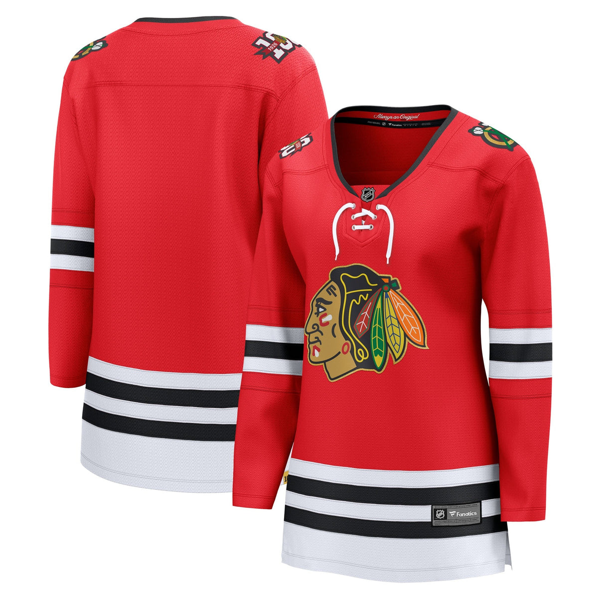 Women's Chicago Blackhawks Fanatics Red Centennial Breakaway Jersey