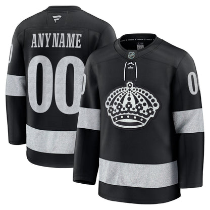 Men's Los Angeles Kings Fanatics Black Alternate Premium Custom Jersey