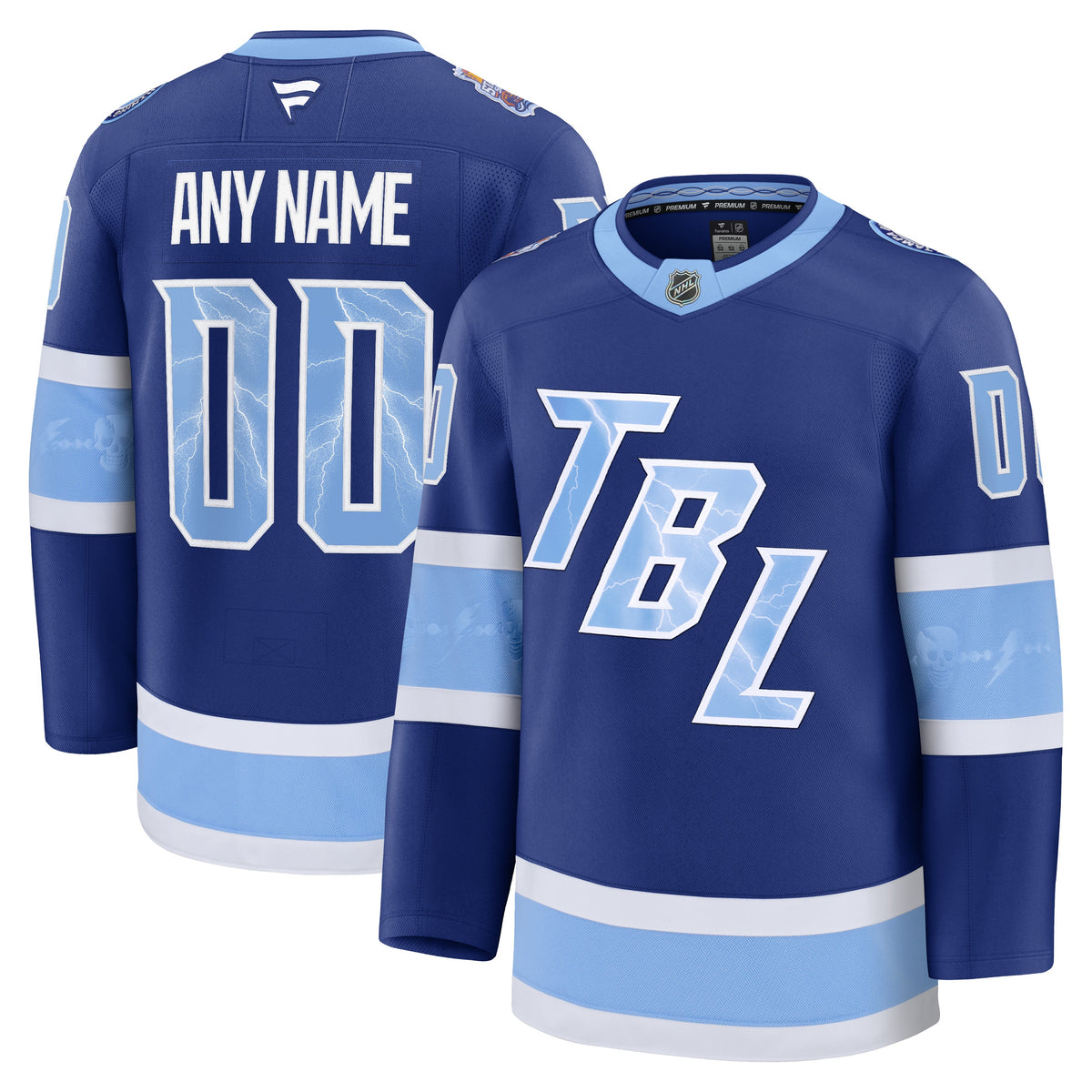 Men's Tampa Bay Lightning Fanatics Blue 2026 NHL Stadium Series Premium Custom Jersey