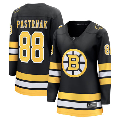 Women's Boston Bruins David Pastrnak Fanatics Black Home Breakaway Player Jersey