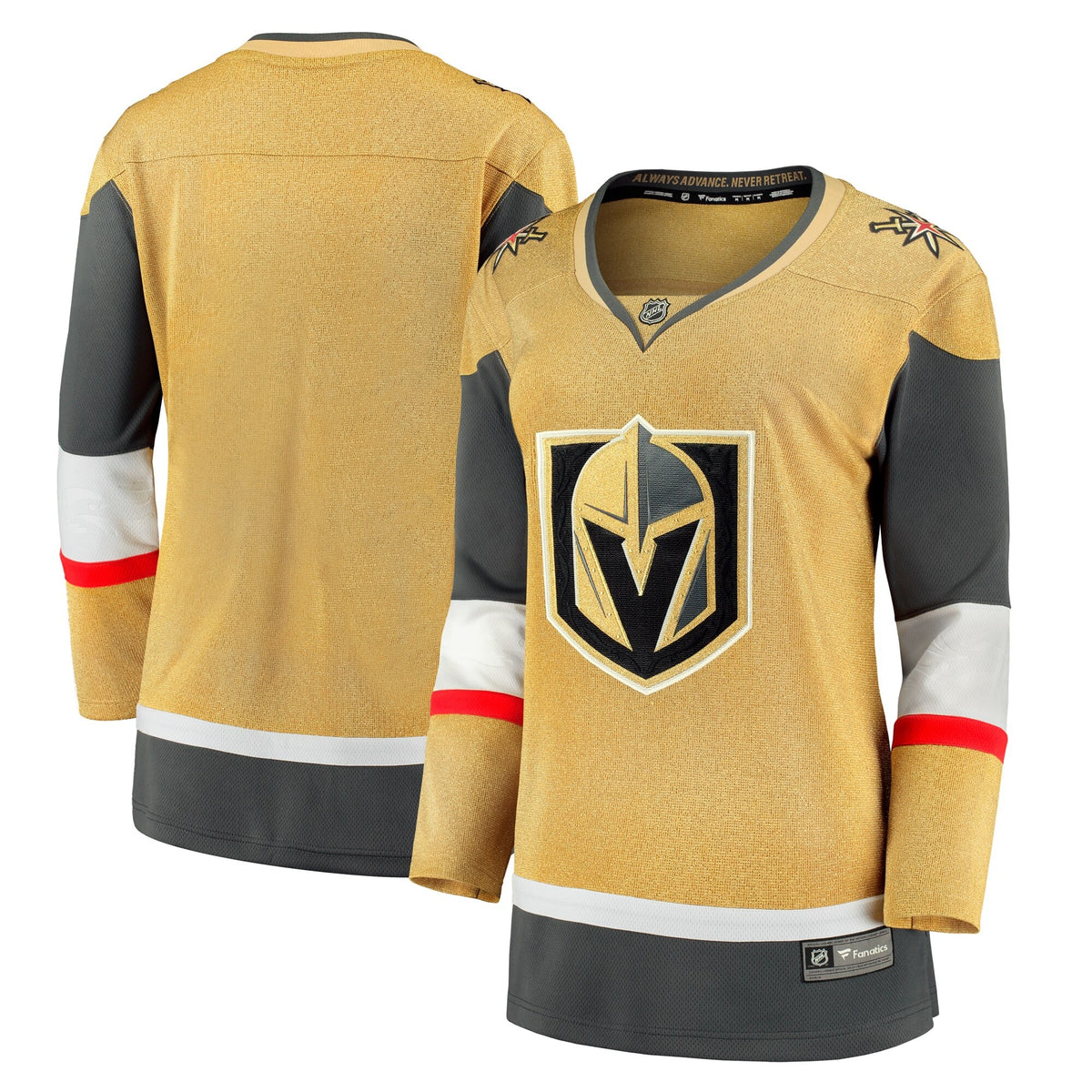 Women's Vegas Golden Knights Fanatics Gold Home Breakaway Jersey