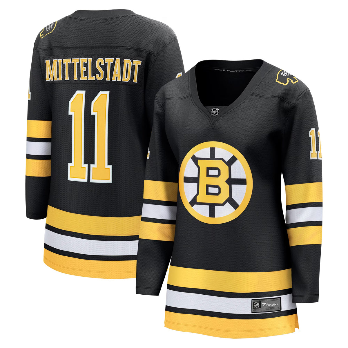 Women's Boston Bruins Casey Mittelstadt Fanatics Black Home Breakaway Player Jersey