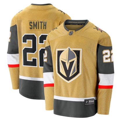 Men's Vegas Golden Knights Cole Smith Fanatics Gold Home Breakaway Jersey