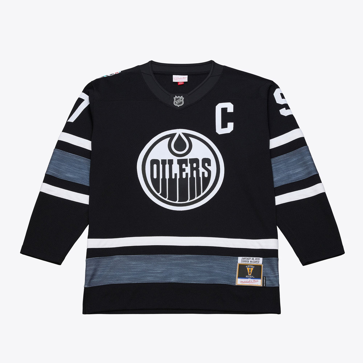 Men's Connor McDavid Mitchell & Ness Black 2019 All-Star Game Power Play Jersey