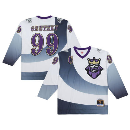 Men's Los Angeles Kings Wayne Gretzky Mitchell & Ness White 1995-96 Power Play Jersey