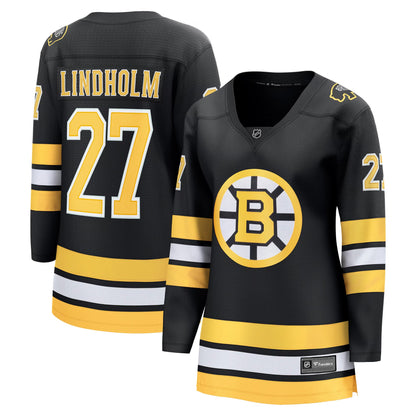 Women's Boston Bruins Hampus Lindholm Fanatics Black Home Breakaway Player Jersey