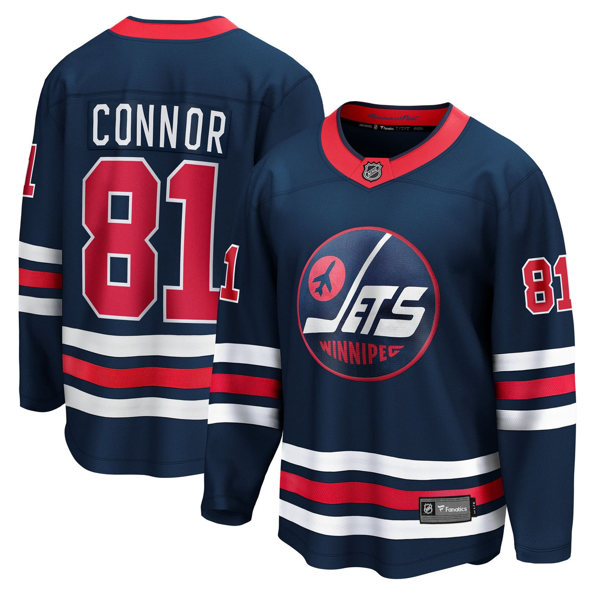 Men's Winnipeg Jets Kyle Connor Fanatics Navy Alternate Breakaway Jersey