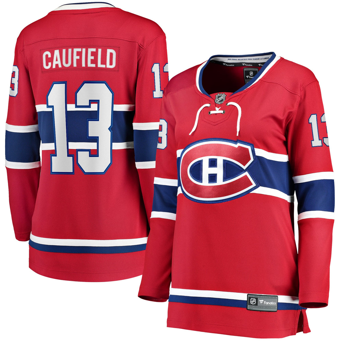 Women's Montreal Canadiens Cole Caufield Fanatics Red Home Premier Breakaway Player Jersey Breakaway Jersey