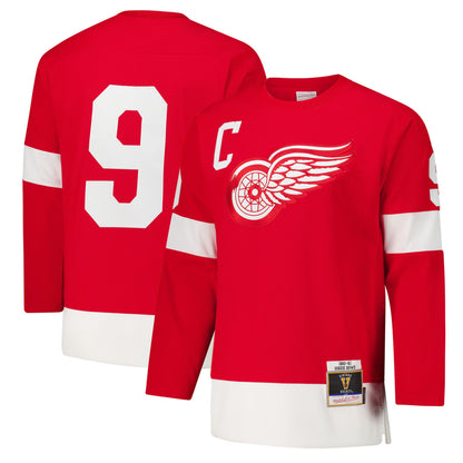 Men's Detroit Red Wings Gordie Howe Red 1960-61 Power Play Jersey