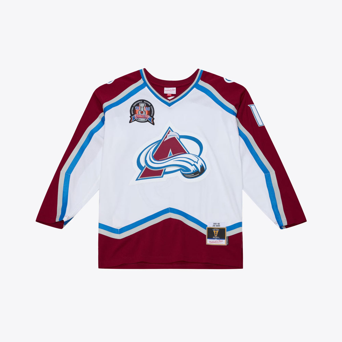 Men's Colorado Avalanche Joe Sakic Mitchell & Ness White 1995 Power Play Jersey