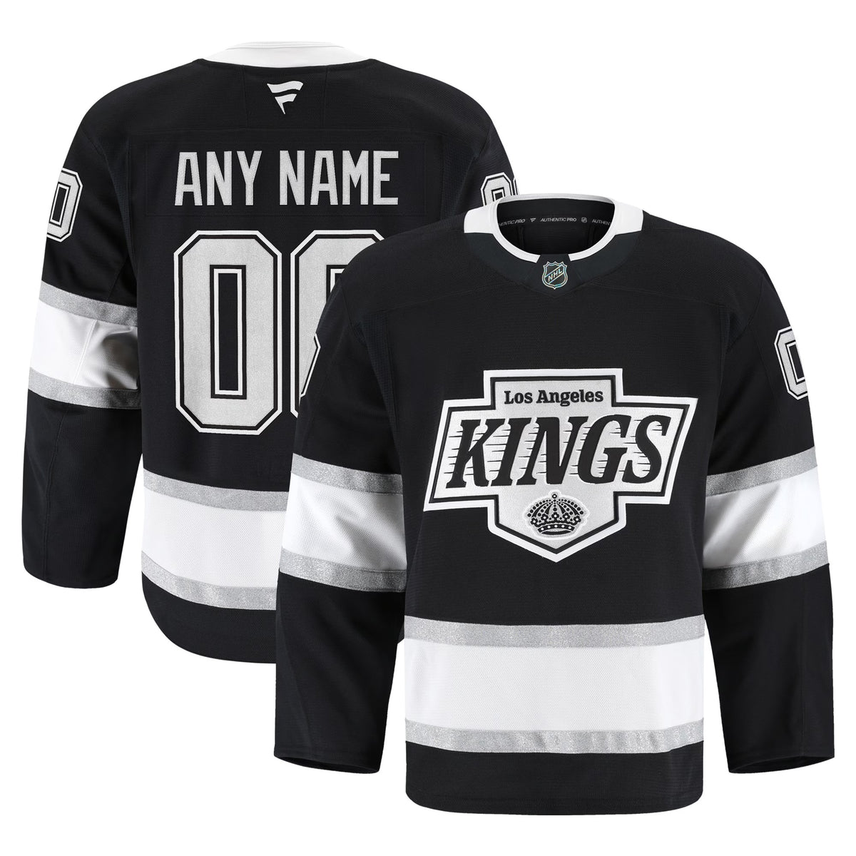 Men's Los Angeles Kings Fanatics Black Home Authentic Pro Custom Jersey