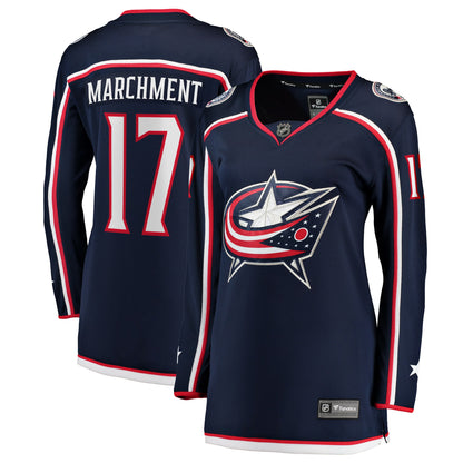Women's Columbus Blue Jackets Mason Marchment Fanatics Navy Home Breakaway Player Jersey